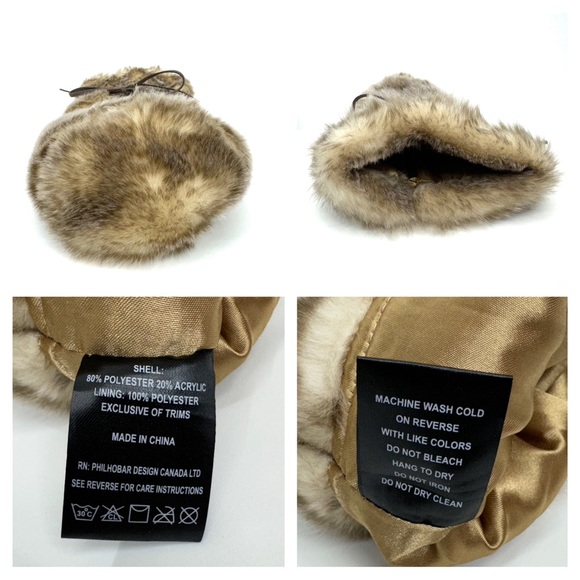 Set Of Three Plush Soft Faux Fur Wine Bottle Bags Decor Gift Holiday Fall Winter - Picture 10 of 12